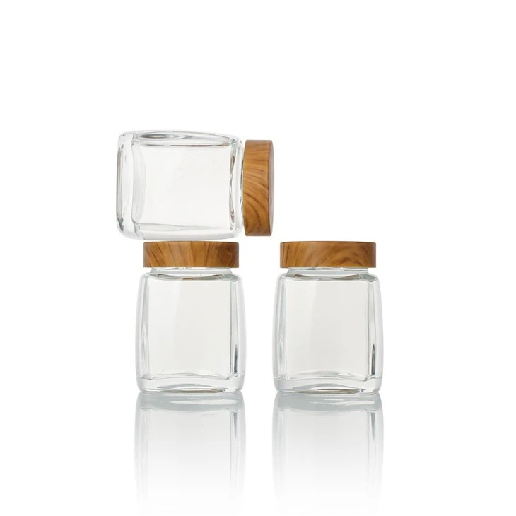 500ml Glass Jar With Bamboo Lid factory