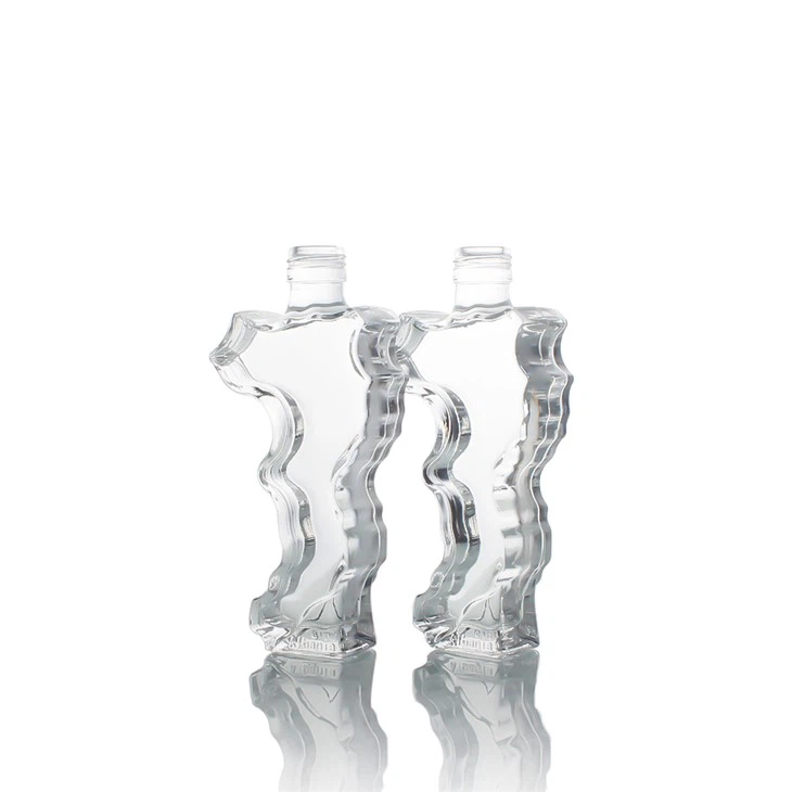 Irregularly Shaped 750ml Borosilicate Bottle