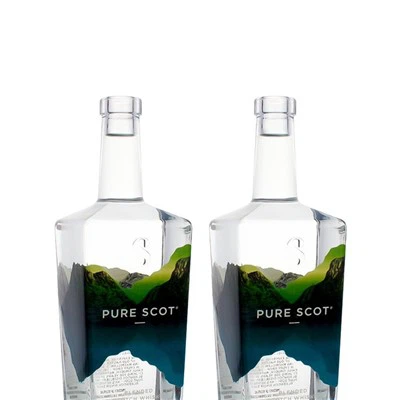 Gradient Mountain Glass Spirit Bottle Gradient Mountain Glass Spirit Bottle