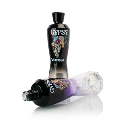 750ml Customize Stylish Curved Spirit Bottle